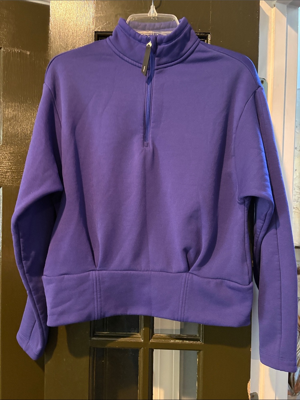 Athleta Purple Half-Zip Pullover Sweatshirt